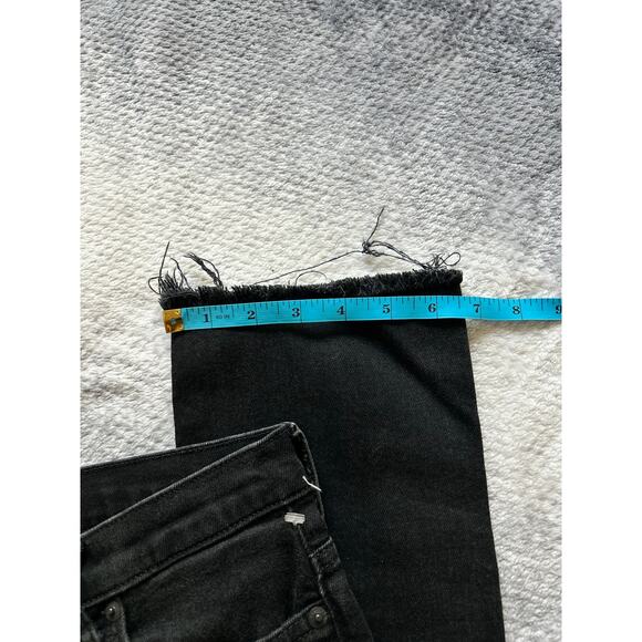 Everlane Raw Hem Straight Hi Rise Charcoal Wash Women Jeans Size 25 | 2 Regular - Picture 10 of 11